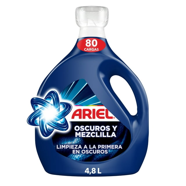 Detergente Líquido Ariel Oscuros y Mezclilla Limpieza a la Primera 4.8 l