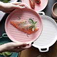 thumbnail image 2 of Camping Plates Outdoor Ceramics Round Ears Household, 2 of 5