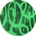 thumbnail image 1 of Ahgly Company Indoor Round Persian Green Bohemian Area Rugs, 3' Round, 1 of 4