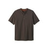 Boulder Creek By Kingsize Men's Big & Tall Heavyweight Short-Sleeve Henley Shirt