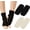 beige&black, variant on Knit Stirrup Leg Warmers Boot Cuffs Socks for Dance Sports Yoga, Yoga Socks Toeless Training Ballet Dance Leg Warmers Warm Knit Crochet Short Leg Warmers Boot Cuffs Boot Topper Socks for Yoga
