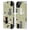 Cats, variant on Head Case Designs Officially Licensed Haroulita Cats And Dogs Cats Leather Book Wallet Case Cover Compatible with Apple iPhone 13 Mini