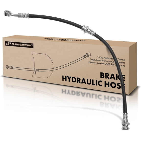 A-Premium Front Passenger Brake Hydraulic Hose Compatible with Select Nissan Models - 200SX 1995-1998 1.6L 2.0L, Sentra 1995-1999 1.6L 1996-1999 2.0L - Replace# 462104B000