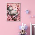thumbnail image 2 of Cuadros Decorativos Kit de mosaico de gato de cerezo bordado de diamantes DIY 5D decoración del hogar para regalo de pared Likrtyny embutido en tela, 2 of 9