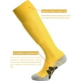 thumbnail image 4 of APTESOL Knee High Soccer Socks Team Sport Cushion Socks for Boys Girls Men Women [5-Pair Yellow,S], 4 of 7