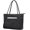 T2-b-black, variant on Large Tote Bag for Women Work with Zipper 16L Vegan Leather Ladies Travel Purses and Handbags