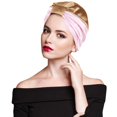 thumbnail image 3 of 1PC Women Imitation Silk Double-layer Night Cap Cross Twisted Hair Cap Headgear, 3 of 3
