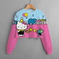 thumbnail image 3 of Nouveau Chandail Court à Capuchon Imprimé pour Filles Hello Kitty d'Automne et d'Hiver, Décontracté, Dessin Animé, Vêtements pour Enfants, Haut Confortable HOEMLIN, 3 of 7
