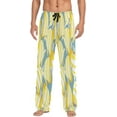 thumbnail image 2 of Yellow Fishes Men's Pajama Pants Lightweight Sleepwear Bottom Lounge Pants, 2 of 6