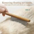 thumbnail image 2 of AUHomi Wooden Small Dog Grooming Brush - Dog Cat Flea Comb, Perfect for Detangling Hair, Grooming Fur, Dematting for Large and Small Dogs, Long & Short Haired Cats (Compact Type), 2 of 7