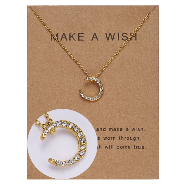Twinkling Sky papel tarjeta collar serie diamante colgante clavícula cadena regalos Wmkox8yi sjalhkljlk6012