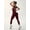 Wine Red, variant on Women Backless One Piece Jumpsuits Sleeveless Scoop Neck Bodycon Romper Seamless Workout Yoga Royal Blue S