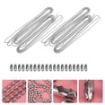 thumbnail image 4 of SHISUYAN Chaîne de Perles en Acier Inoxydable pour Bricolage Bijoux Argent Antirouille Réglable 2 Ensembles, 4 of 8