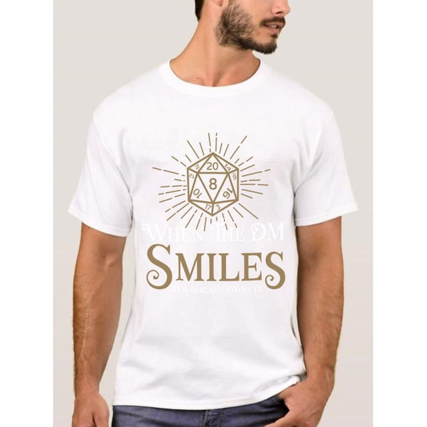 1 pieza, camiseta con estampado DM DnD D, camiseta informal de manga corta para verano, ropa para hombre, camiseta con personalidad para hombre para adultos, hombres, mujeres, adolescentes, jóvenes.