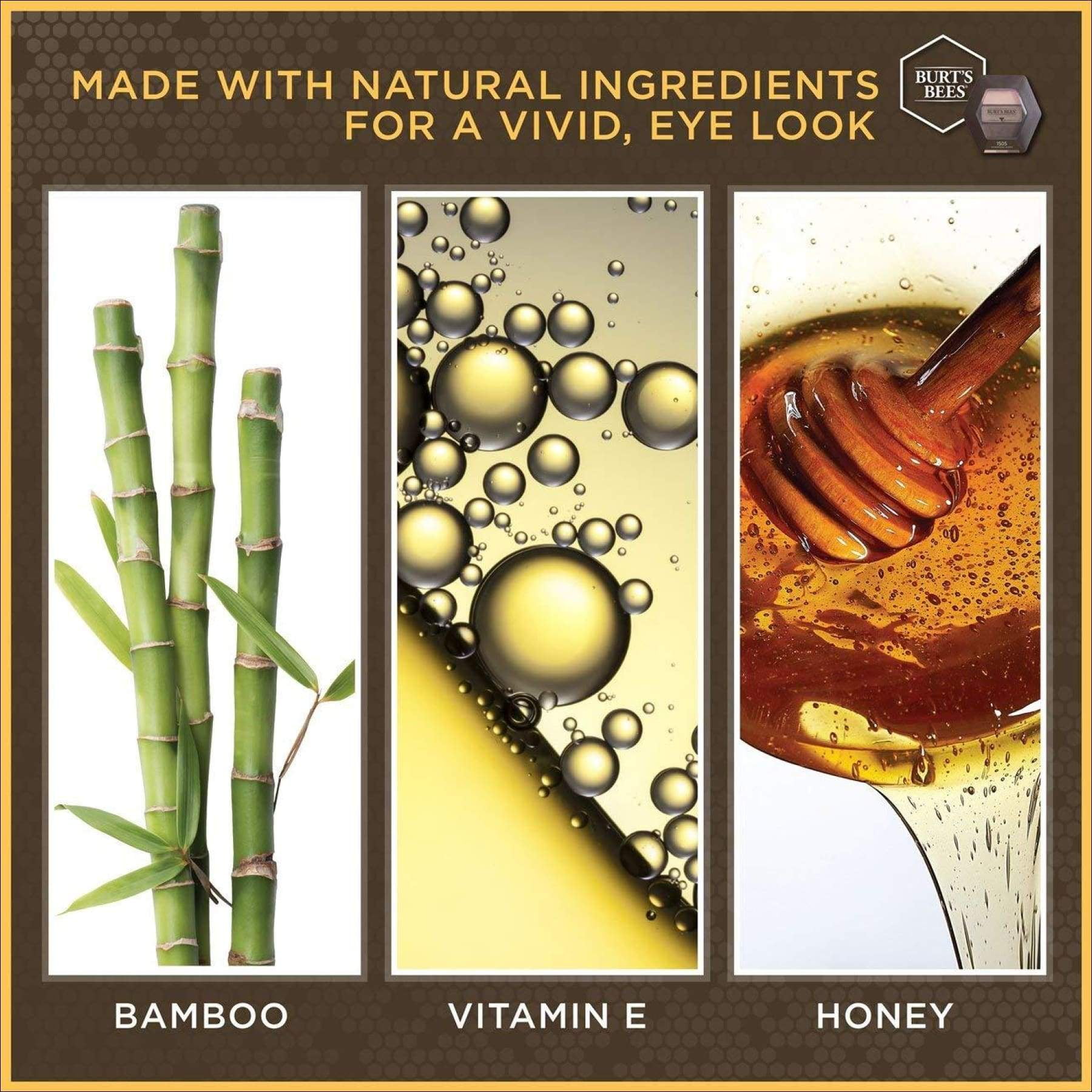 Fard à paupières 100% naturel en trio de Burt's Bees