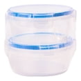 thumbnail image 1 of Contenedor Prichos Redondo con Tapa de Clip Plástico Transparente 2 Piezas, 1 of 4