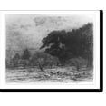 thumbnail image 2 of Historic Framed Print, [Landscape with sheep in an orchard], 17-7/8" x 21-7/8", 2 of 9