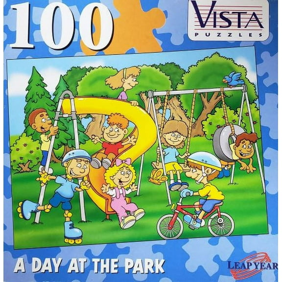 Vista Puzzles A Day At the Park 100 Piece Jigsaw Puzzle
