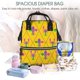 thumbnail image 5 of Disketp Mardi Gras Crayfish and Fleur de lis Mochila de Pañales de Gran Capacidad con Múltiples Bolsillos, Mochila de Viaje Multifuncional para Bebé, Unisex, Moderna y Resistente, 5 of 6
