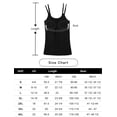 thumbnail image 7 of Vaslanda Women Plus Size Tank Top with Built-in Bra Cup Adjustable Double Straps, 7 of 7