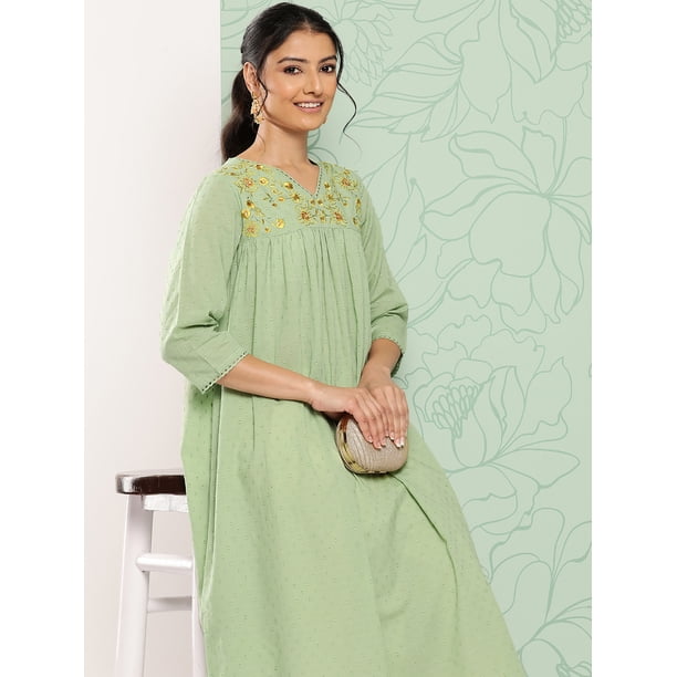 green emerald velvet dress Sage Green Three-Dimensional Lehenga Set