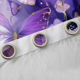 thumbnail image 4 of Homewish Floral Butterflies Girl Black Out Curtains,Gradient Purple Curtains Pack of 2 (42x63 Each),Dreamy Princess Bedroom Curtains,Microfiber Bedroom Decor, 4 of 6