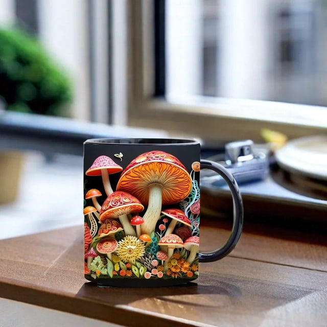 Heat Changing Ceramic Mug 400Ml | Color Changing Bouquet Mug with Lgbtq+ Pride Flag Design | Multi-Purpose Coffee Tea Cup | Gift for Queer Friends Partners Allies