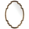 34.5” Gold Feminine Oval French Glam Curvy Mirror