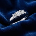 thumbnail image 3 of Pompeii 1/2ct Three Stone Diamond Ring 14K White Gold (H-I,SI), 3 of 4