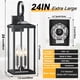 thumbnail image 3 of Lámpara de pared Light Fixture Yolsunes, 61 cm, negra, impermeable, 3 luces, 3 of 9