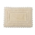 thumbnail image 3 of TreeWool, Cotton Bath Rugs with Crochet Border, Reversible Rectangle (17" x 24", Beige, 2-Pack), 3 of 7