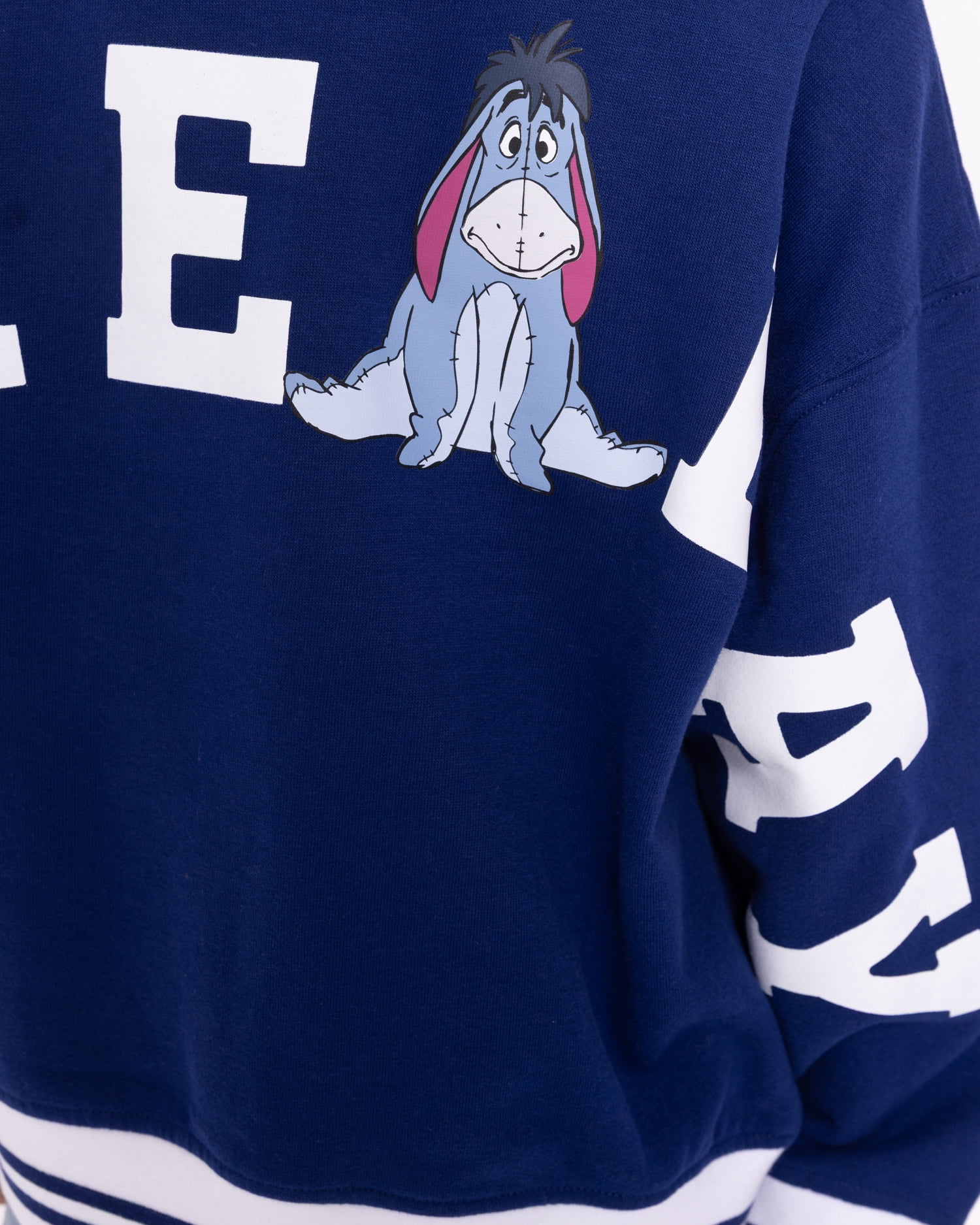 Winnie the Pooh Eeyore Girls’ Front Back Graphic Sweatshirt with Long Sleeves, Sizes 4-16