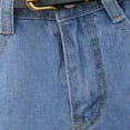 thumbnail image 5 of Eleanos Women's Retro High Waisted Rolled Denim Jean Shorts Pants with Pockets, 5 of 5