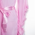 thumbnail image 4 of VISgogo, bata de felpa de manga larga para mujer, Kimono de lujo transparente, camisón de picardías extralargo VISgogo moda, 4 of 8