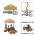 thumbnail image 3 of Pendientes Laklulu con borlas tejidas, pendientes bohemios, pendientes colgantes para mujeres y niñas, 3 of 6