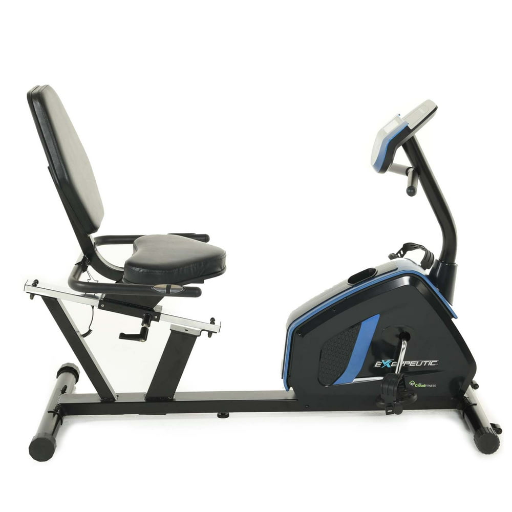 Exerpeutic Bluetooth Easy "Step Thru" Recumbent Exercise Bike