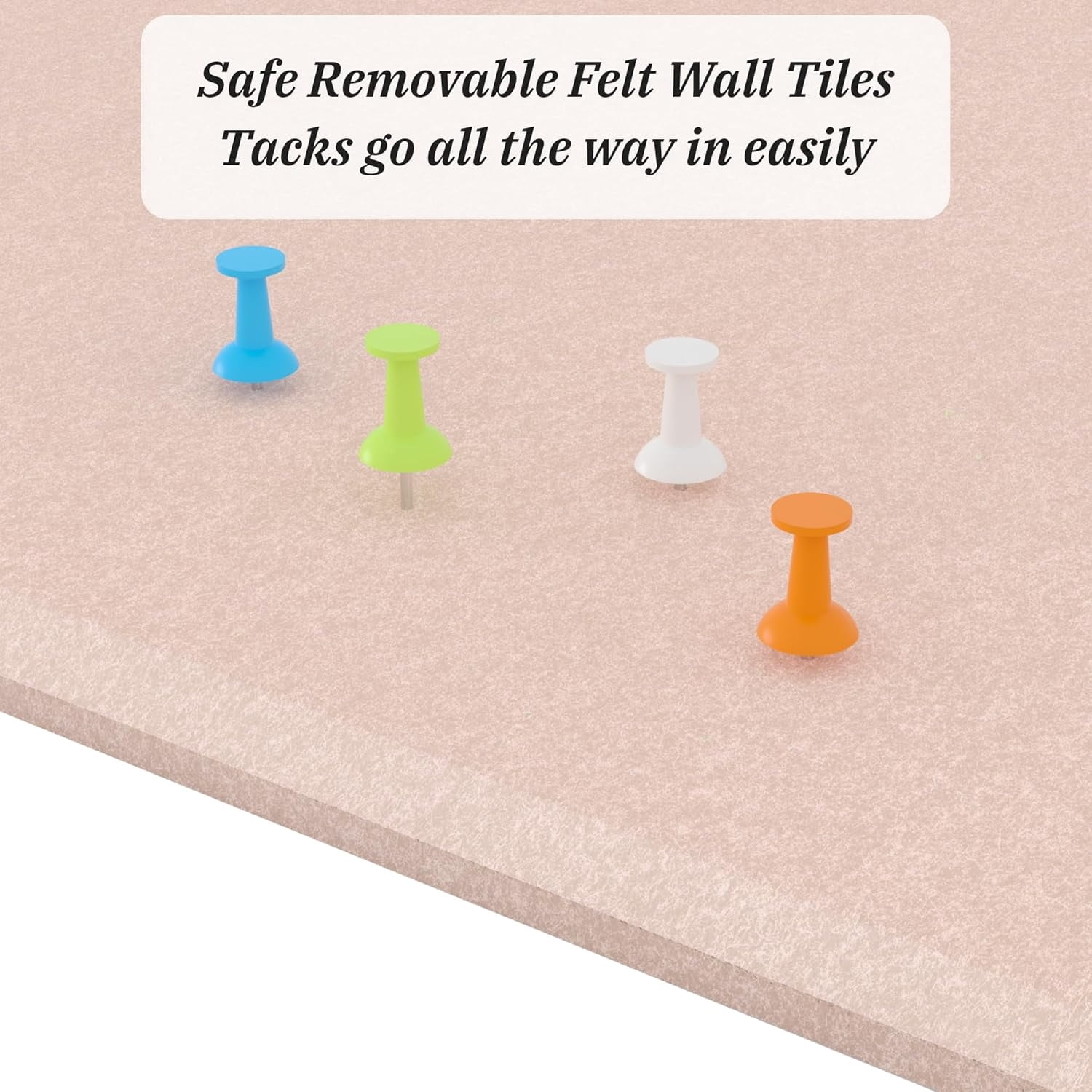 12 Pack Large Cork Board Topboutique Cork Boards for Walls Bulletin Board Alternative Felt Wall Tiles with Removable Adhesive Stickers & Push Pins for Office Home Wall Decor,Pink-12*12 inch
