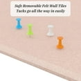 thumbnail image 7 of 12 Pack Large Cork Board Topboutique Cork Boards for Walls Bulletin Board Alternative Felt Wall Tiles with Removable Adhesive Stickers & Push Pins for Office Home Wall Decor,Pink-12*12 inch, 7 of 7