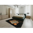 thumbnail image 4 of Ahgly Company Indoor Rectangle Abstract Black Oriental Area Rugs, 5' x 8', 4 of 6