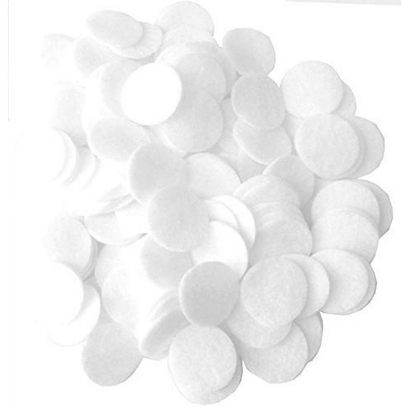 Playfully Ever After White Craft Felt Circles (3/4 Inch - 150pc)
