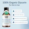 thumbnail image 2 of 100% Organic Glycerin – USDA Certified - Perfect for DIY Beauty Products, Crafts, and Formulations – Derived From Coconut – Skin and Hair Moisturizer for Deep Hydration – 4 Fl Oz, 2 of 7