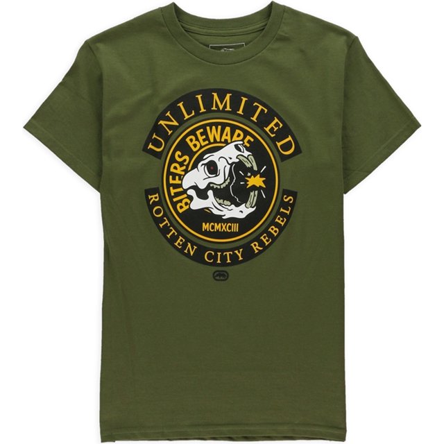 Ecko Unltd. Camiseta gráfica Biters Beware para hombre, verde, XXL Ecko Unltd. Camiseta gráfica