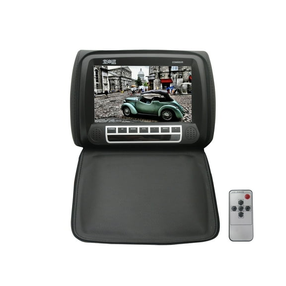 Absolute COM-950IRB 9.5-Inch Headrest Pillow with Zipper Cover TFT/LCD Monitor and Built-In IR Transmitter Black