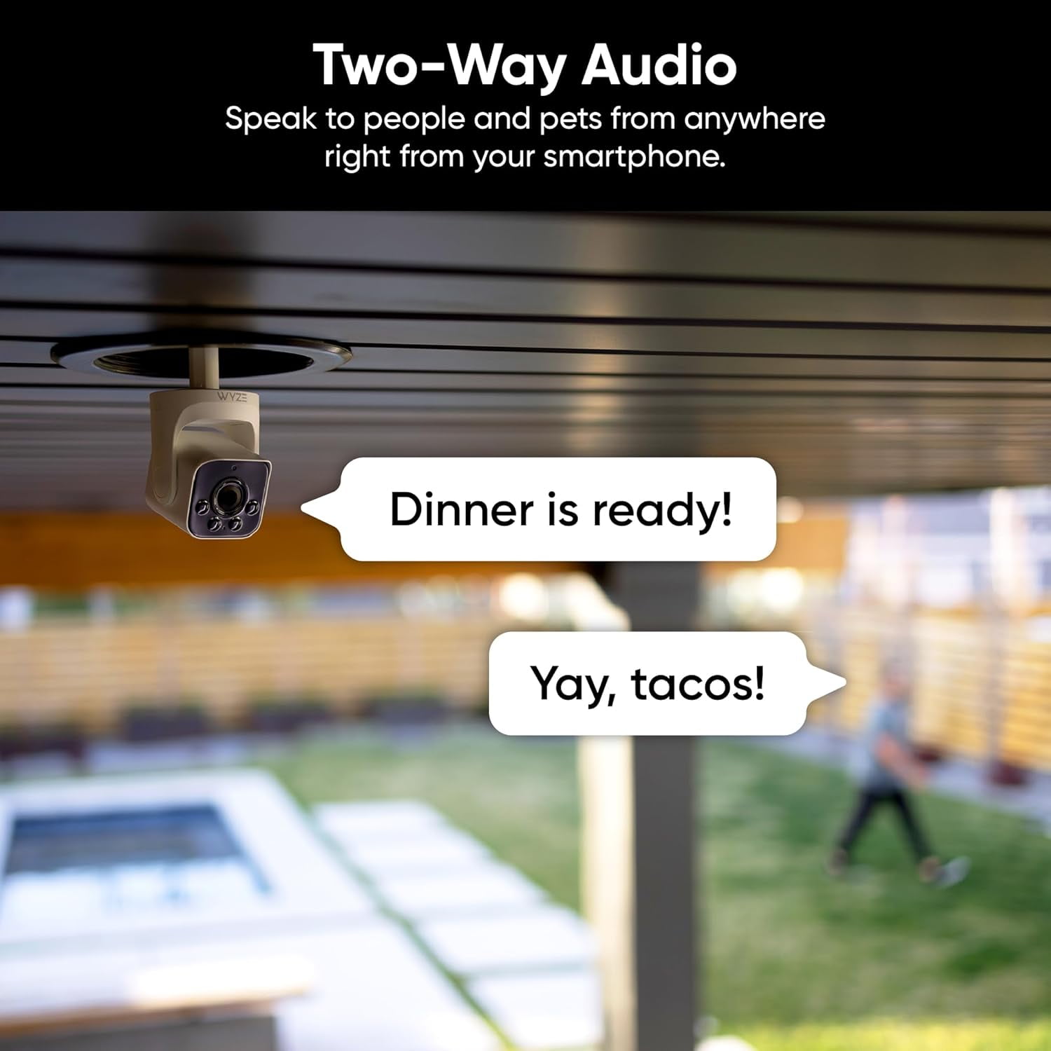 Restored WYZE Bulb Cam Security Camera, 2K HD Outdoor Light Bulb Camera, Color Night Vision, Dimmable LED Bulb, Motion Detection, Siren Alarm, Works w/Alexa/Google Assistant. Free Expert Support (Refurbished)