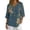 J Multicolor, variant on ITSAME Womens Tops, Fashion Print 3/4 Sleeve V-Neck Casual Loose Button Down Blouses Multicolor Size L