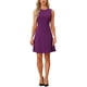 thumbnail image 1 of INSPIRE CHIC Vestidos midi sin mangas de color sólido para mujeres en el trabajo L púrpura, 1 of 6
