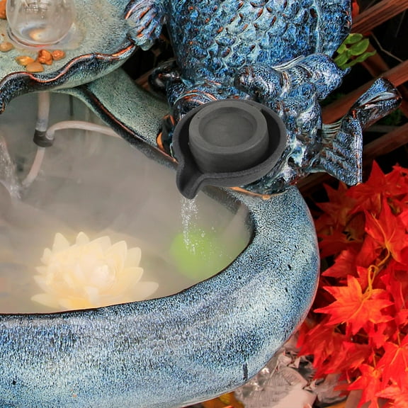 WHAMVOX Garden Decorative Water Fountain Decor For Flowing Spout Water Mill Fountain With Easy To Use For Home Or Office Relaxing