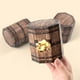 thumbnail image 5 of Paquete de 10 Cajas de Regalo de Halloween | Cubo Plegable con Forma de Moneda Dorada con Veta de Madera | Bolsas Resistentes de Papel para Recuerdos de Fiesta | Porta Bocadillos | Bolsas para Dulces, 5 of 6