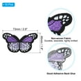 thumbnail image 2 of Uxcell 10 Pcs Butterfly Iron on Patch Sew on Iron on Decorative Patch,2.9"Lx1.8"W, Purple, 2 of 6