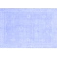 thumbnail image 1 of Ahgly Company Machine Washable Indoor Rectangle Abstract Blue Modern Area Rugs, 6' x 9', 1 of 4